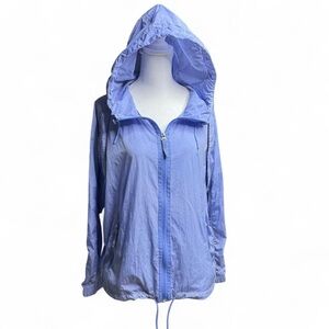 Athleta Periwinkle Blue Expedition Hike Shell Jacket Medium Activewear Outdoor